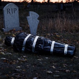 5ft Dead Body Halloween Prop with Air Pump, Hanging Corpse, Inflatable Decorative Death Victim, Spooky Halloween Party Haunted House Outdoor Indoor Yard Decorations