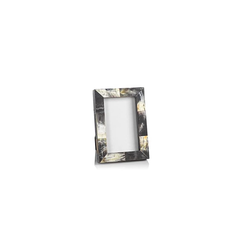 Zodax African Black Horn Inlaid Photo Frame - 4x6