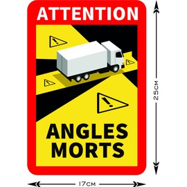 Prolac Angles Morts/Blind Spot Stickers for Truck and Caravan (Pack of 12)