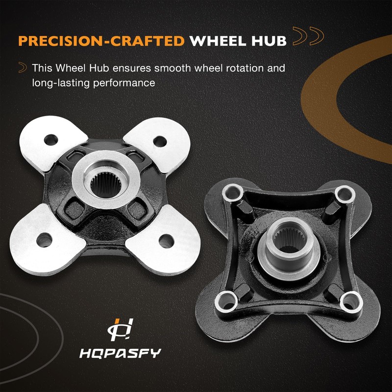 Front/Rear Wheel Hub Bearing Studs Brake Disc Rotor Compatible with