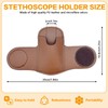 Leather Stethoscope Holder Hip Clip, Stethoscope Hip Holder for Waist