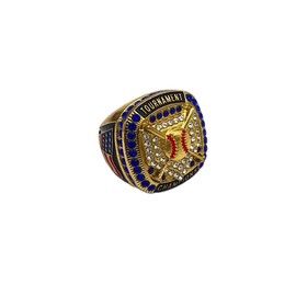 Discount Sports Rings Home Plate Blue Stone Championship Ring, Premium Softball Baseball Ring/Player/Team Awards/Tournament Rings 1-8