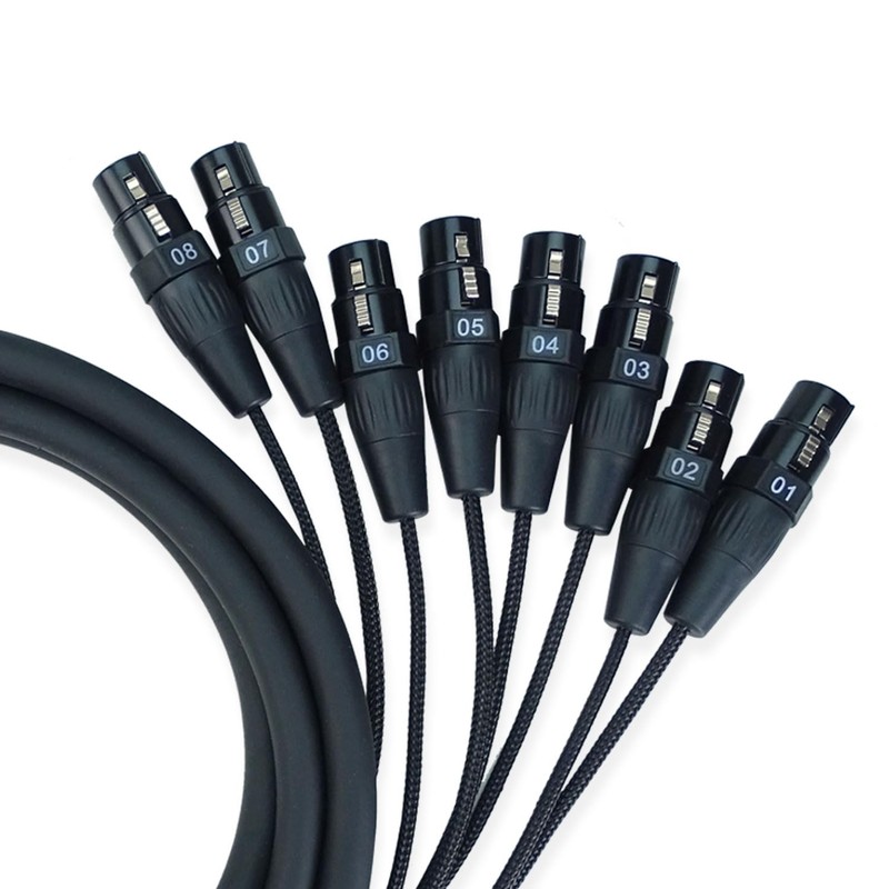 keepdrum SNA55-8 D-SUB Multicore Cable Snake Cable Breakout DB-25 to