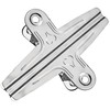 Large Bull Binder Clips Silver - 2 Pcs 11.8 Inch