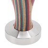 Colorful Wood Coffee Flat Tamper Stainless Steel Base Powder Hammer