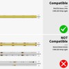 PAUTIX 5mm Connectors(2pcs Each),Gapless,L-Shaped,Dual End Strip,Strip to DC Plug Solderless