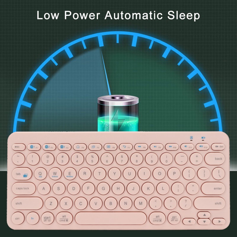 78 Key Wireless Keyboard Bluetooth 5.0 Programmable Ergonomics Laptop Keyboard