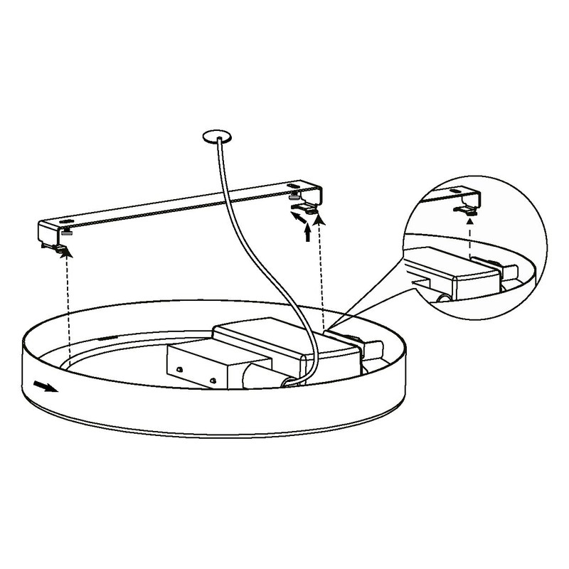 EGLO Fueva 5 LED Ceiling Light, Diameter 28.5 cm, Surface-Mounted