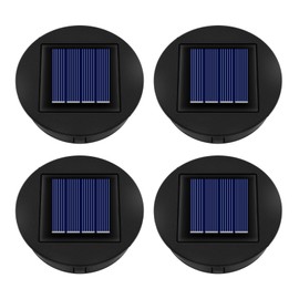 Solar Replacement Lid 8 cm for Solar Light Outdoor Lanterns, 1.2 V, IP44 Replacement Modules for Solar Lamps, Warm White Light, LED Solar Panels Replacement for Garden Lantern, Patio Lighting, Pack of