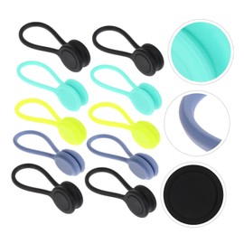 jojofuny 30pcs Magnetic Cable Organizers Soft Earphone Cord Winders for Charging Cables Data Storage for Use