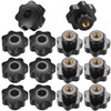 Gaomoeny Pack of 14 M8 star screws, star handle screw,