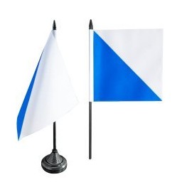 Flaggenfritze® Table Flag Switzerland Canton of Zurich – 12 x 12 cm