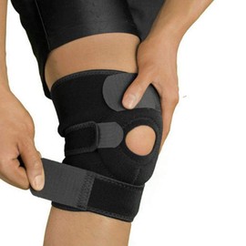 Mr. Gadget's Solutions Knee Support For Women and Men- Adjustable Compression Open Patella Neoprene Brace with Anti Slip Strips- Breathable Knee Brace for Arthritis Joint Pain Meniscus Tear and Gym