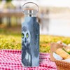 Edelstahlflasche Isolierte Thermosflasche - Baby Eule im Schnee Prächtige gelbe