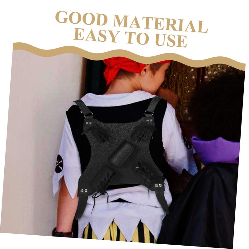 Hohopeti Cosplay Essential Viking Double Shoulder Sword Belt Back Holder