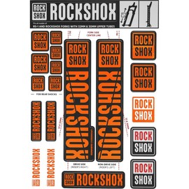 RockShox Decal Kit, 30/32mm, Orange Color Matching Kit