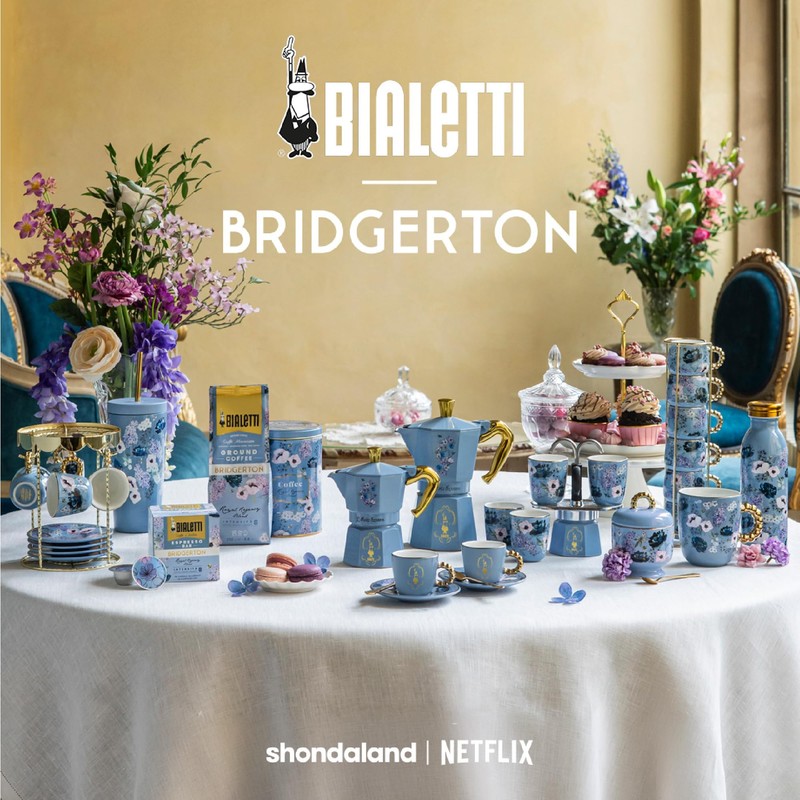 Bialetti - Bridgerton Set 4 cucchiaini dorati, Acciaio