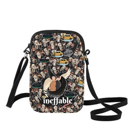 WZMPA Crowly ＆ Aziraphale Crossbody Bag Angel And Demon Fans Gift Ineffable Crowly Shoulder Bag Omens TV Show Merch (Ineffable Bl CB)