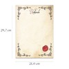 Pusteblume Grusskarten 20 Sheets Certificate Paper Vintage Style with Printed