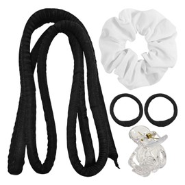 1 Set Of Heat-Free Curling Straps And 1 Piece Of Cotton Hair Ring, Sleeping Headband, Creative Soft Curler, Hairstyle Making Tool.