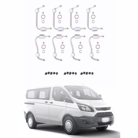 Fuel Injector Supply Lines Complete Set Compatible with Ford F250 F350 F450 F550 F650 F750 Super Duty 6.7L Powerstroke Injector Lines Cylinders 1-8 Replace BC3Z9229A BC3Z9229B Fuel Injector O-Ring Kit