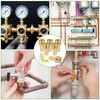 Brass Pipe Adapter, 6 Pieces 12 mm Barb x 1/2