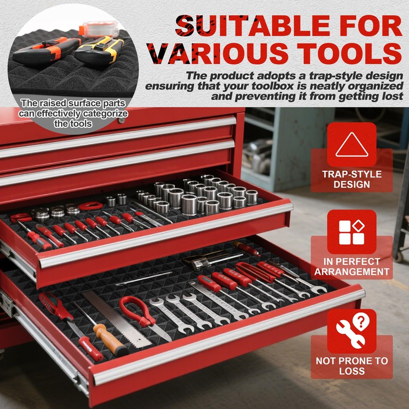 23.6" x 15.8" x 0.6" Foam Tool Box Liner -