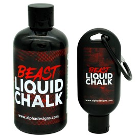Alpha Designs | 'BEAST' Liquid Chalk Bundle | Gym, Gymnastics, Weightlifting, Crossfit | 250ml & 50ml