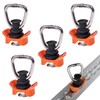 Pack of 4 airline rail accessories, airline rail fitting, airline
