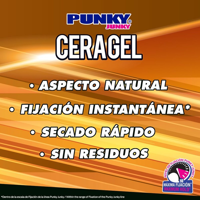 Punky Junky Cera Gel Natural para Cabello, 270 g