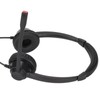 2.5mm Business Headset Binaural Corded Headset with HD Mic for