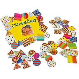 Springboard Pre-Cut Patterned Paper Mega Mosaics - Square, Triangle and Circle Mosaic Kits for Children - Arts and Crafts for Kids - Assorted Colours and Designs - Pack of 1000