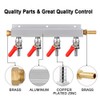 MRbrew Gas Manifold, CO2 Gas Distributor, 5/16'' Barb Fitting Beer