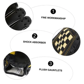 WHAMVOX Men's Black Baseball Glove Softball Gloves Baseball Accessories Protective