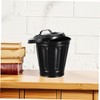 jojofuny 2pcs Small Desktop Garbage Can with Lid Cute Multifunctional