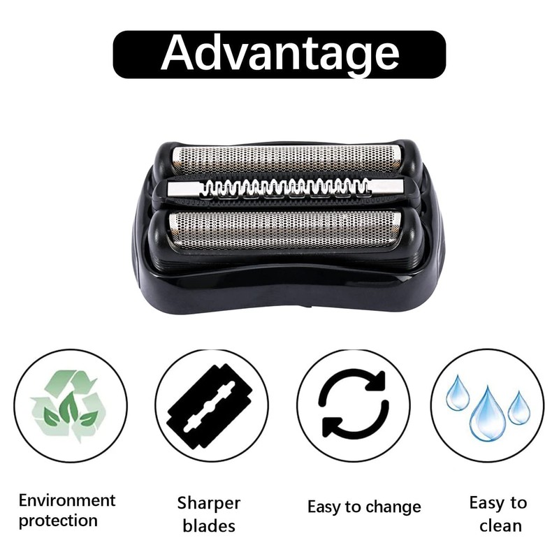 21B Replacement Head Compatible with Braun Series 3, 21B Wet