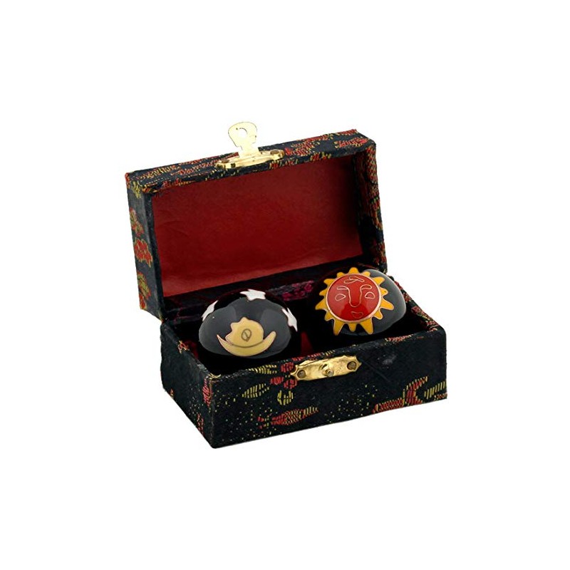 QiGong Singing Ball 1 Pair with Sound Mechanism, Meditation Ball,