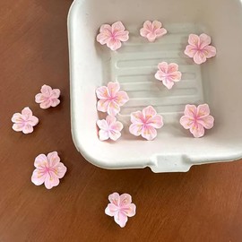 30 Pcs Flower Head Push Pins Peach Flower Thumb Tacks Cute Photo Thumb Tacks Cork Board Thumbtacks Fancy Craft Push Pin Decorative Map Pins for Office Home