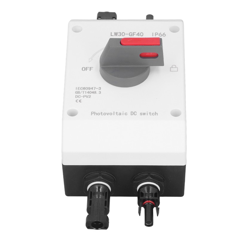 Photovoltaic DC Isolator Solar Switch IP66 Waterproof Insulated Switch for