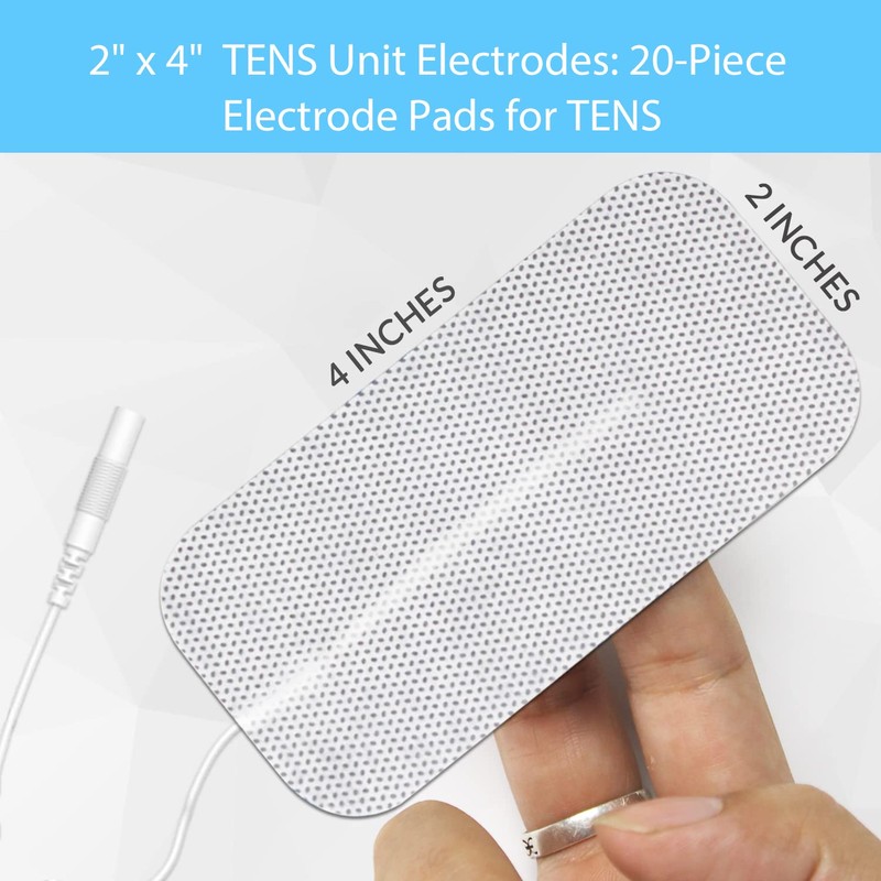 DONECO TENS Unit Pads 2X4 20 Pcs Replacement Pads Electrode