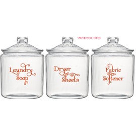 Ivory - Laundry Room Vinyl Decal Set - Laundry Soap - Fabric Softener - Dryer Sheets - V1-20 Color Options
