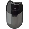 Faber-Castell - 183500 - Double Sharpener - Housing Colour: Black/Transparent