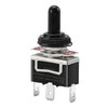 Heschen Metal Toggle Switch C513A, SPDT, Maintained (Latching), ON/OFF/ON 3