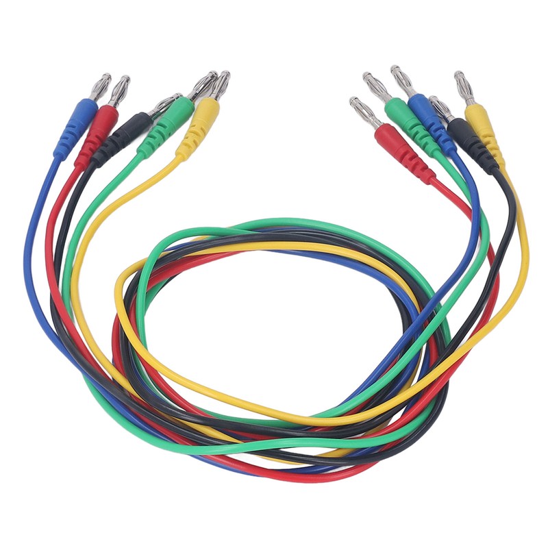 Magnetic Test Leads Kit Soft Flexible 5 Colour 4mm Banana
