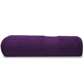 Towelogy® Premium Large Hand Towels Set 100% Combed Ring Spun Cotton Quick Dry & Super Absorbent Hotel Quality Multipurpose for Bathroom Spa Gym & Travel Size 50x85cm (Purple Aubergine, Pack Of 1)