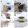 8PC Universal Car Door Edge Guards with Reflective Strip, Carbon