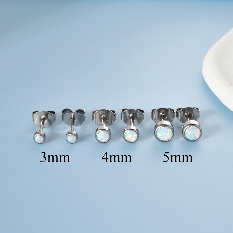 Titanium Earrings Hypoallergenic Women Men Girls G23 Titanium Stud Earrings