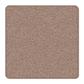 House, Home and More Skid-Resistant Carpet Indoor Area Rug Floor Mat - Praline Brown - 3 Feet X 3 Feet
