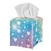 JooMeryer Tissue Box Holder Rainbow Shining Love Printed Tissue Case