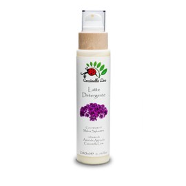 Coccinella Line - Reinigungsmilch mit Malve, mildes Reinigungsmittel, Make-up-Entferner, beruhigend, feuchtigkeitsspendend mit Vitamin E und Thermalwasser, Format 200 ml